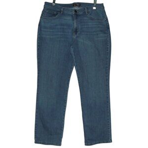 Lee Jeans Womens 12S x 28" Straight Leg Relaxed Fit Mid Rise stretch 12 Short